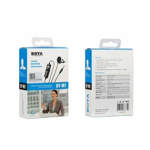 BOYA BY-M1 Omni Directional Lavalier Microphone for smartphone and camera - Image 3