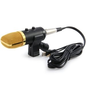 BM-100FX USB Powered Condenser Studio Recording Microphone With Noise Cancel And Echo Effect