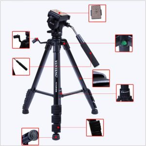 Yunteng VCT-691 Aluminum tripod Professional Pan head for canon 700D 650D 600D SLR Camera include Bag Photography Kit