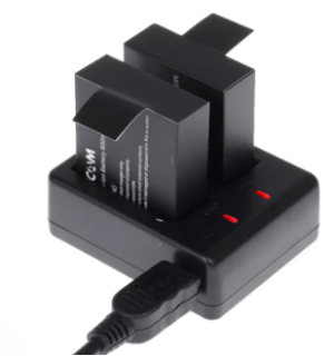 Eken h9r sjcam ব্যাটারি + দ্বৈত ব্যাটারি চার্জার pg1050 1050mah sj4000 sj5000x অ্যাকশন ক্যামেরা