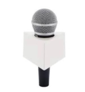ogo box for mic - Black and White