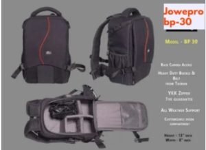 Jowpro bp-30 camera's bagpack