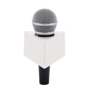 logo box for mic - Black and White