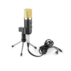 BM-100FX USB Powered Condenser Studio Recording Microphone With Noise Cancel And Echo Effect-eTrail