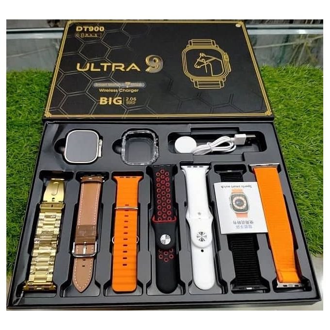 DT900 ultra with - Best Multi Strap smart watch - 2.06 Inch Big Screen 49mm Sport 7 in 1 Smart Watches - Image 3