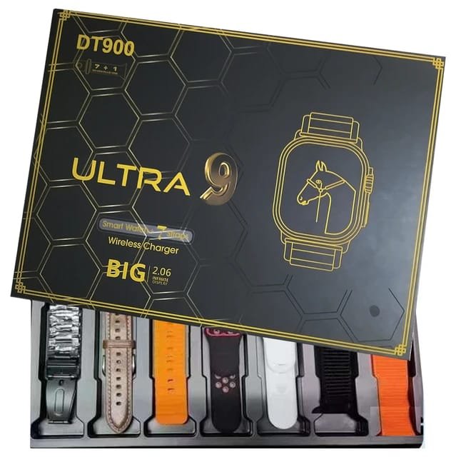 DT900 ultra with - Best Multi Strap smart watch - 2.06 Inch Big Screen 49mm Sport 7 in 1 Smart Watches - Image 4