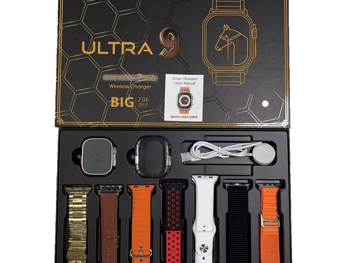 DT900 ultra with - Best Multi Strap smart watch - 2.06 Inch Big Screen 49mm Sport 7 in 1 Smart Watches - Image 5