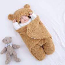 Baby Blanket Sleeping Bag Fluffy Fleece