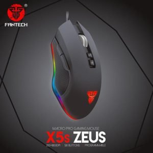 FANTECH ZEUS X5S Gaming Mouse 4800 DPI RGB Wired Mouse USB 6 Button Macro For PUBG CS FPS Mouse Gamer Gaming Computer Mouse