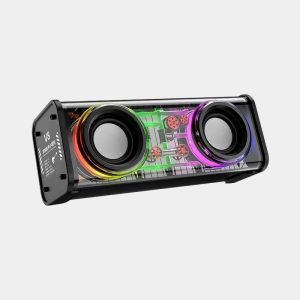 V8 Double Shot Little Steel Gun – 10W Transparent Speaker