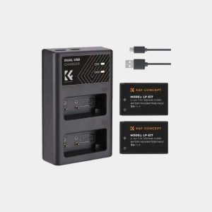 Captor lp-e17 dual battery charger